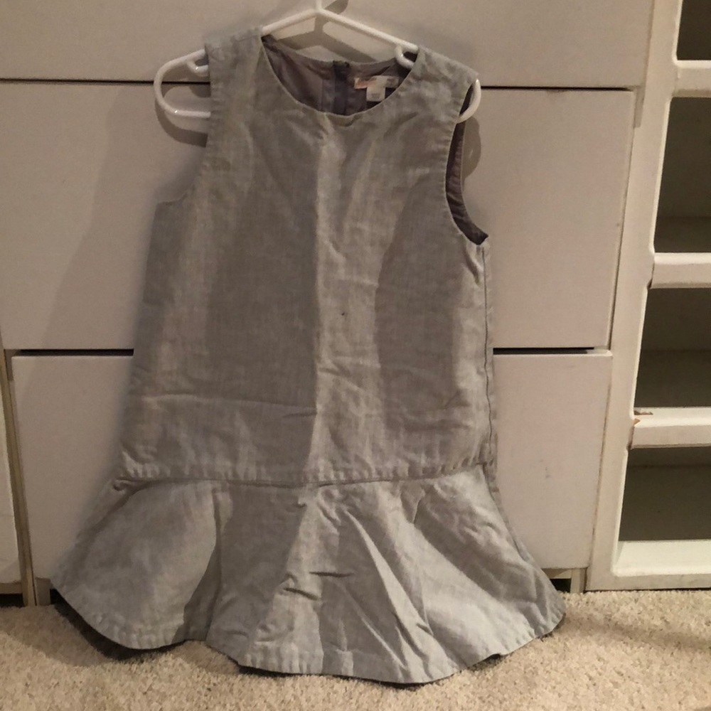 Crew cuts ruffle hem dress